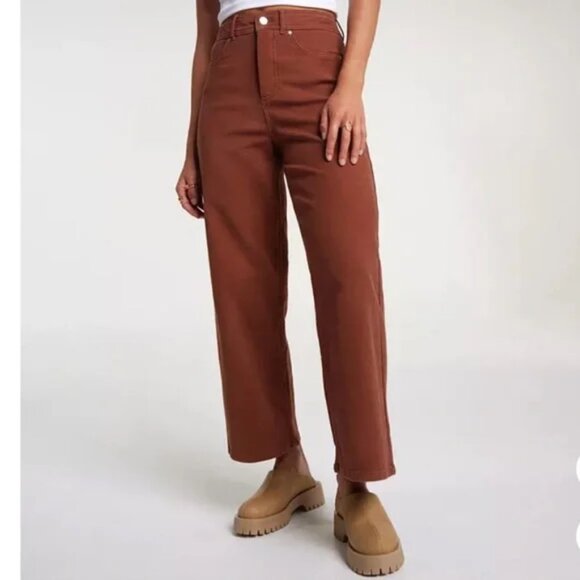 CALIA Women's High Rise Kickback Wide Leg Pant - Picture 1 of 8